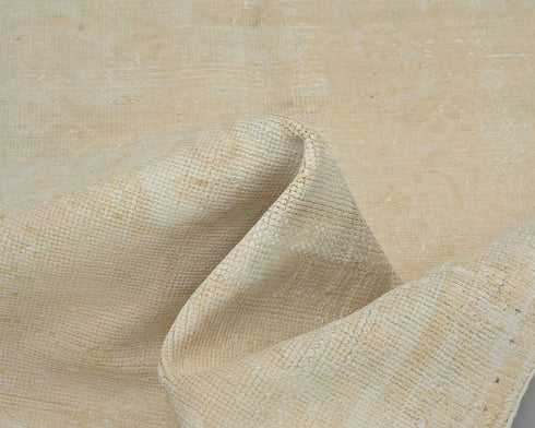 6 Ft Vintage Persian Style Hand Knotted Distressed Low Pile Wool Runner Rug